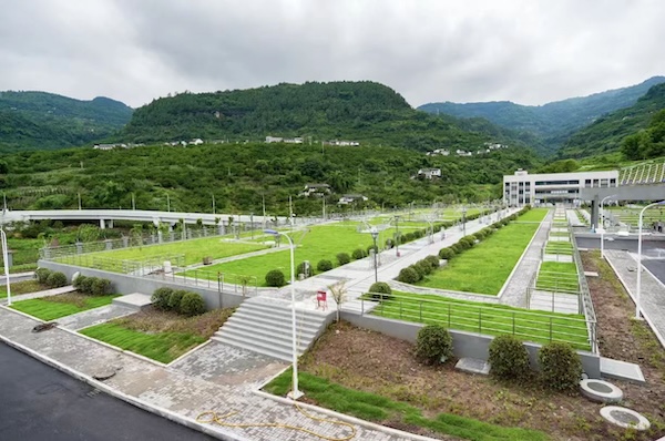 萬(wàn)州江南(密溪溝)污水處理廠。萬(wàn)州區(qū)住房城鄉(xiāng)建委供圖